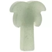 Pendente a forma di palma 28x22 mm in pietra semipreziosa - Avventurina x1