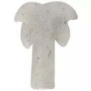 Pendente a forma di palma 28x22 mm in pietra semipreziosa - Labradorite x1