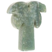 Pendente a forma di palma 28x22 mm in pietra semipreziosa - Agata indiana x1|raw }}