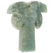 Agata - Pendentif palmier 28x22 mm en pierre gemme - Agate Indienne x1 Pendentif palmier 28x22 mm en pierre gemme - Agate Indienne x1