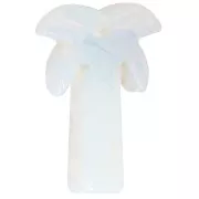 Pendente a forma di palma 28x22 mm in pietra semipreziosa - Opalite x1