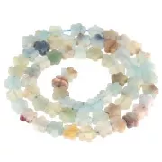 Perles fleur 6 mm en pierre gemme - Amazonite x 38cm