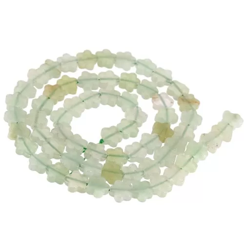 Perle di fiori in pietra semipreziosa da 6 mm - Giada x 38 cm