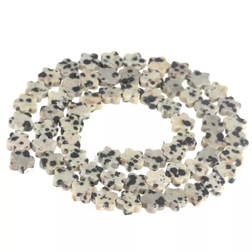 Perle di pietra semipreziosa da 6 mm - Diaspro della Dalmazia x38cm
