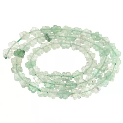 Perle di fiori in pietra semipreziosa da 6 mm - Avventurina x 38 cm
