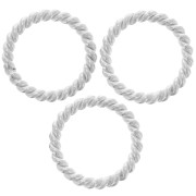 Anello tondo chiuso ritorto 13x1,8 mm - Argento 925 x1