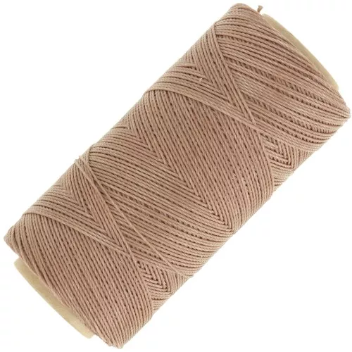 Bobina di filo cerato Linhasita per micro macramè 0,75 mm - Cappuccino (65) x228m