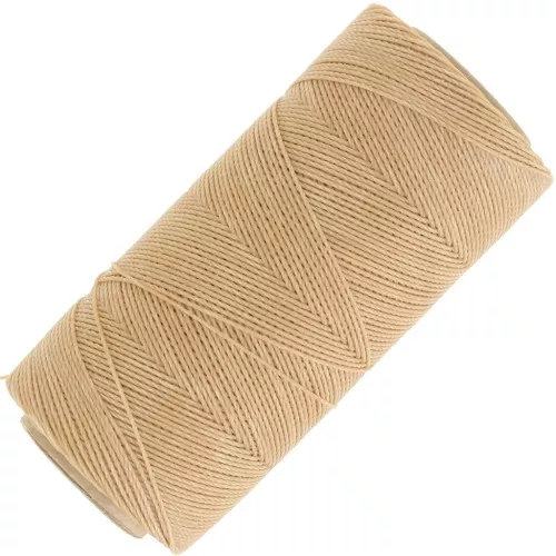 Bobina cerata Linhasita per micro macramè 0,75 mm - Golden Beige (602) x228m