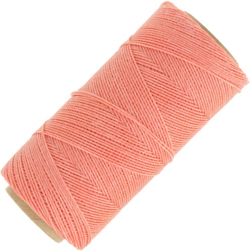 Bobina di filo cerato Linhasita per micro macramè 0,75 mm - Coral (640) x228m