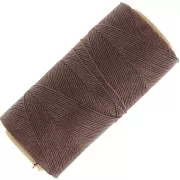 Bobina di filo cerato Linhasita per micro macramè 0,75 mm - Cacao (667) x228m