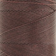Bobina di filo cerato Linhasita per micro macramè 0,75 mm - Cacao (667) x228m
