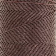 Bobina di filo cerato Linhasita per micro macramè 0,75 mm - Cacao (667) x228m