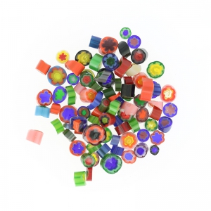 Assortimento Millefiori Murano mm. 5/10  trasparenti x 50 gr.