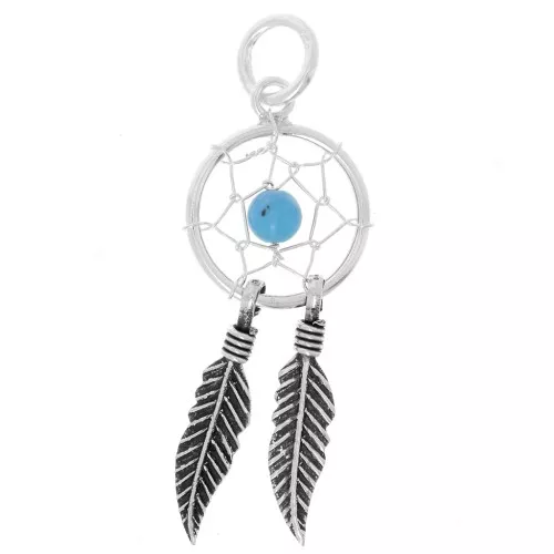 Pendente acchiappasogni 19 mm Argento 925/Turchese x1