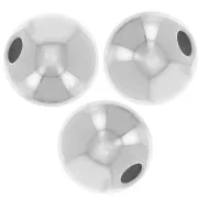Perle rotonde da 8 mm con foro da 2 mm - Argento 925 x5