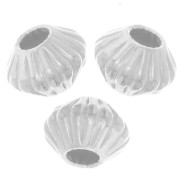 Perle Biconi piatti 4x3 mm - Argento 925 x15|raw }}