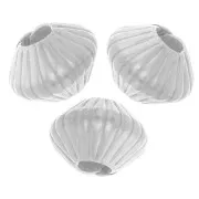 Perle biconi appiattiti 6x5 mm - Argento 925 x10