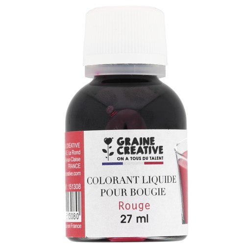 Colorante liquido per candele - Rosso x27ml