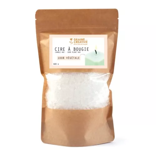Cera vegetale per candele naturale x400g