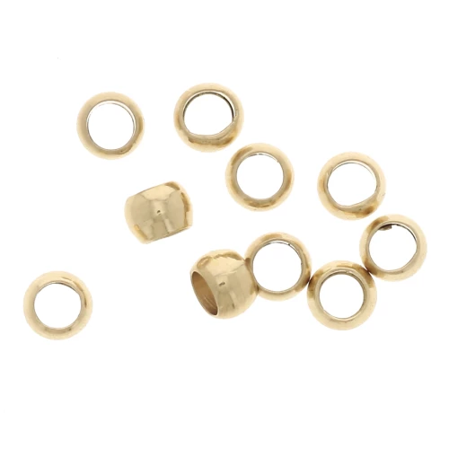 Schiaccini 2,5 mm - 3 micron Targhette oro x4