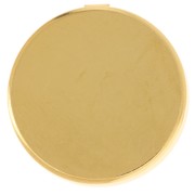 Copri-bottoni personalizzabili - 22 mm - Dorati con oro fino x1