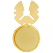 Copri-bottoni personalizzabili - 22 mm - Dorati con oro fino x1