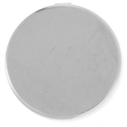Copri bottone personalizzabile per gemello da 22 mm Placcato argento x1