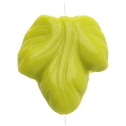 Perle di foglie di vite 15,5x14 mm - Olivina opaca x5|raw }}