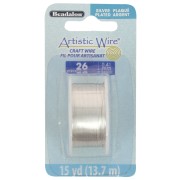 Filo di rame Artistic Wire 0,41 mm - Placcato argento anti-ossidazione x 13,7 m