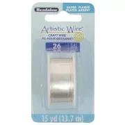 Filo di rame Artistic Wire 0,41 mm - Placcato argento anti-ossidazione x 13,7 m