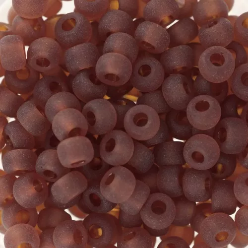 Rocaille Miyuki 6/0 134F - Transparent Dark Topaz Mat x8g