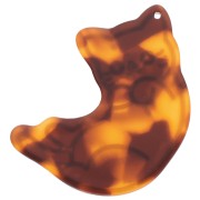 Gatto 39x36 pendente in acetato - Tartaruga - Marrone - Nero x1