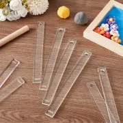 Spessori per stendere la pasta polimerica - da 1 mm a 6 mm - Trasparenti x12