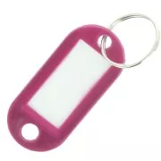 prugna - Portachiavi in plastica con etichetta 50x22 mm per borsa grigri - Plum x1 Portachiavi in plastica con etichetta 50x22 mm per borsa grigri - Plum x1