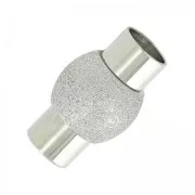 Chiusura sfera diamantata magnetica per cordoni mm.6 en Acciaio inox x