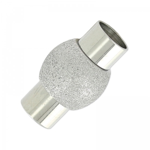 Chiusura sfera diamantata magnetica per cordoni mm.6 en Acciaio inox x