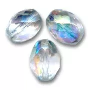 Olive sfaccettate mm 13x10 Crystal AB x8