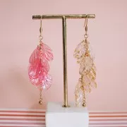 Zecchini curvi 20x17 mm in acrilico trasparente - Verde AB x12