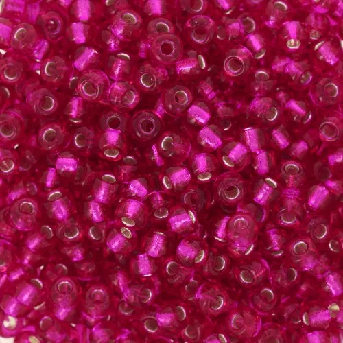 Rocaille Miyuki 8/0 1436 - Dyed Silver Lined Raspberry x8g