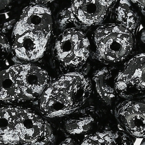 SuperDuo mm. 2.5x5 Tweedy Silver x10g