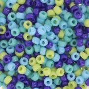 Verde - Mix de rocailles Miyuki 8/0 - Total Turquoise x8g Mix de rocailles Miyuki 8/0 - Total Turquoise x8g