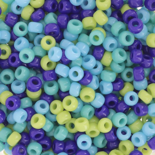 Mix rocaille Miyuki 8/0 - Turchese totale x8g