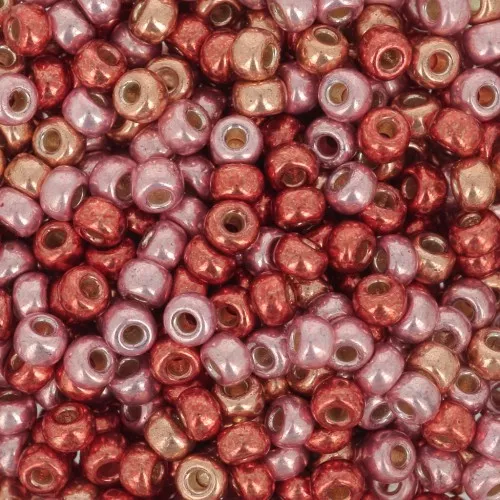 Mix rocaille Miyuki 8/0 - Duracoat Galvanized Pink Confetti x8g