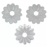 Coppette Striate 6 mm - Argento x20