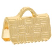 Terminali a barra 10 mm - Dorato x50