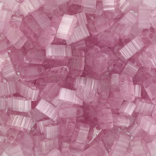 Miyuki Half Tila Beads 5x2.3x1.9mm HTL-2597 - Silk Pale Dusty Rose x10g
