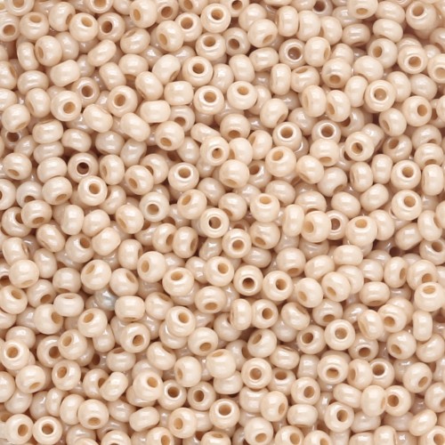 Perla Preciosa 11/0 2 mm - Chalkwhite Yellow Brown Luster x20g