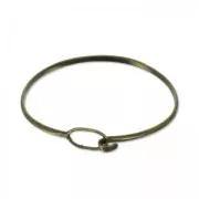 Bracciale jonc ovale 50x62 mm bronzo x1