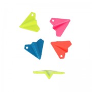 Ciondolo tinto aereo origami 19 mm Blu Fluo x1