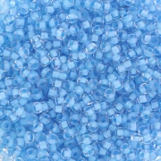 Perla Preciosa 11/0 2 mm - Crystal Blue Lined x20 g